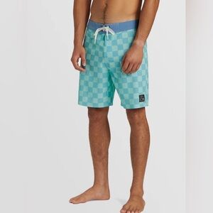 NWT Quicksilver original straight 18” boardshorts blue size 38